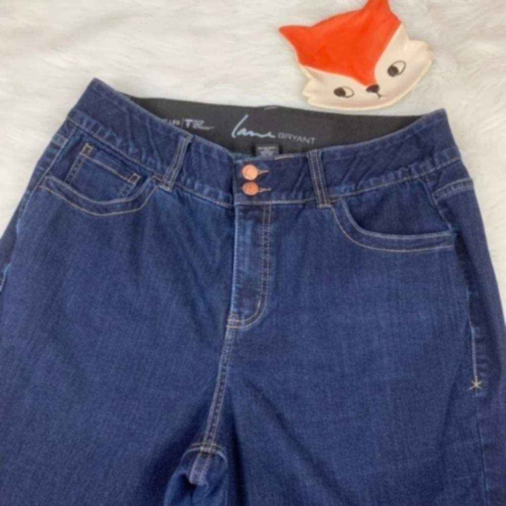 FINAL⬇️Lane Bryant dark wash straight leg jeans T3